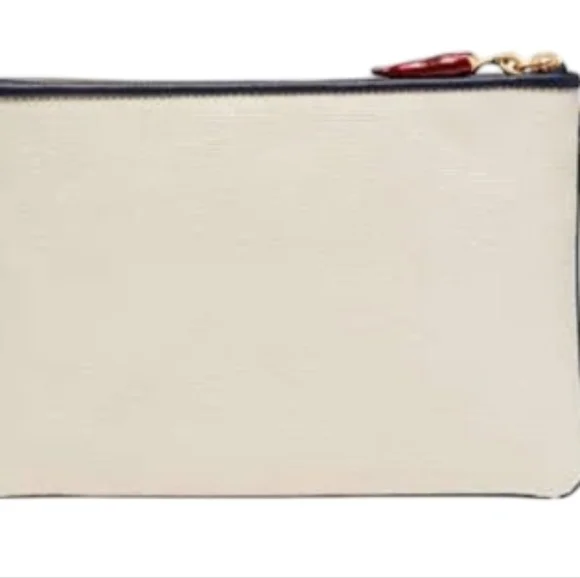 NEW Kate Spade Spice It Up Embellished Canvas Wristlet, White HTF - Picture 2 of 5